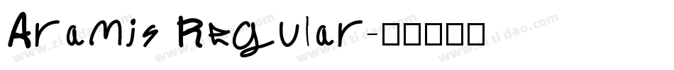 Aramis Regular字体转换